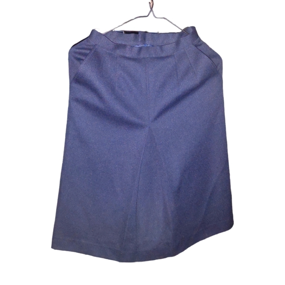VINTAGE Dark Blue Pencil Skirt with 2 Pockets